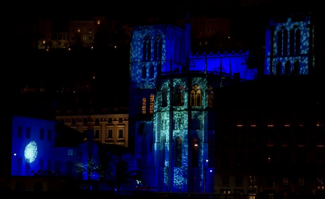 Lyon Light Festival Cathedral